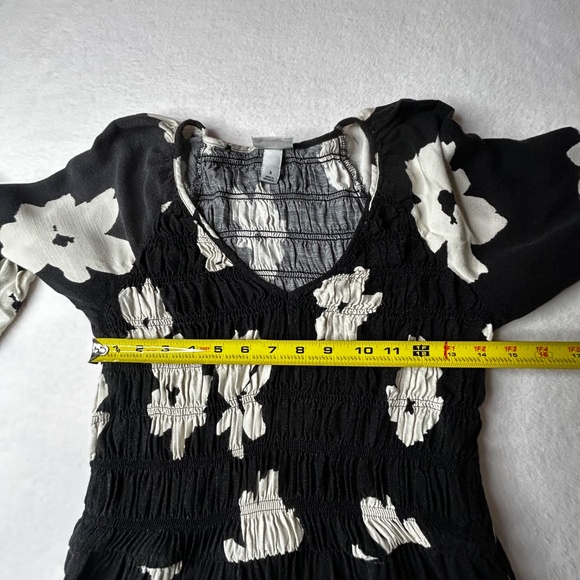 Ava & Liv Women's Size X Plus Size Balloon Long Sleeve Smocked Bodice Dress Maxi - Picture 14 of 15